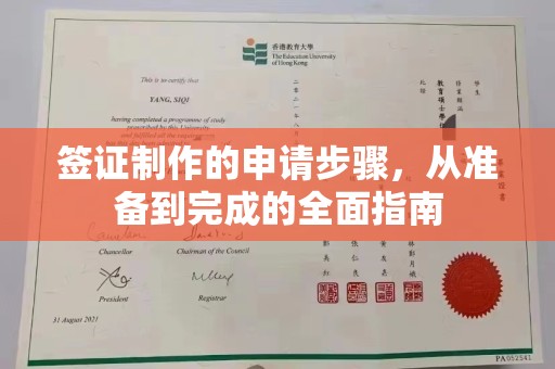 孝义签证制作的申请步骤，从准备到完成的全面指南