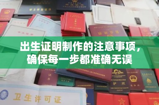 孝义出生证明制作的注意事项，确保每一步都准确无误